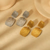 Wholesale Stainless Steel Geometric Style Electroplated Ladies Earrings