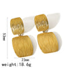 Wholesale Stainless Steel Geometric Style Electroplated Ladies Earrings