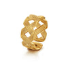 Wholesale Stainless Steel Geometric Style Electroplated Opening Adjustable Ring For Women