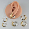 Wholesale Stainless Steel Geometric Style Electroplated Unisex Earrings