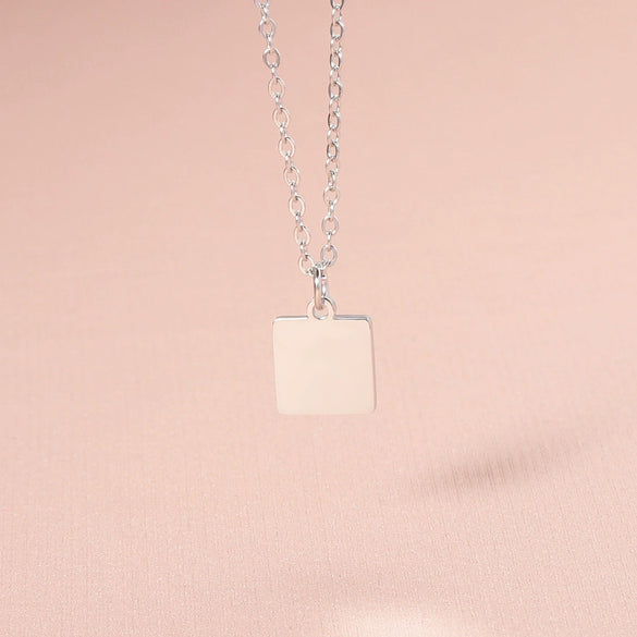 Wholesale Stainless Steel Geometric Style Electroplated Women's Clavicle Necklace