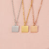 Wholesale Stainless Steel Geometric Style Electroplated Women's Clavicle Necklace
