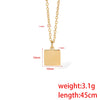 Wholesale Stainless Steel Geometric Style Electroplated Women's Clavicle Necklace