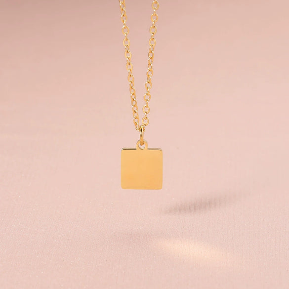 Wholesale Stainless Steel Geometric Style Electroplated Women's Clavicle Necklace