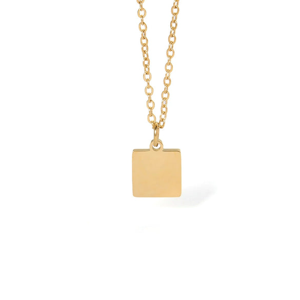 Wholesale Stainless Steel Geometric Style Electroplated Women's Clavicle Necklace