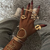 Wholesale Stainless Steel Geometric Style Electroplated Women's Ring