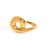 Wholesale Stainless Steel Geometric Style Electroplated Women's Ring