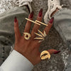 Wholesale Stainless Steel Geometric Style Electroplated Women's Ring