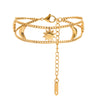 Wholesale Stainless Steel Geometric Sun And Moon Light Luxury Style Electroplated Women's Bracelet