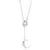 Wholesale Stainless Steel Geometric Sun Radiant Pendant Necklace Light Luxury Style Electroplated