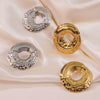 Wholesale Stainless Steel Geometric Sweet Cool Style Stamping Earrings For Women