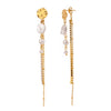 Wholesale Stainless Steel Geometric Tassel Earrings With Electroplating For Women