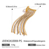 Wholesale Stainless Steel Geometric Tassel Earrings With Electroplating Light Luxury Design For Women