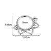 Wholesale Stainless Steel Geometric Tassel Ring And Earrings Jewelry Electroplated For Unisex Piercing