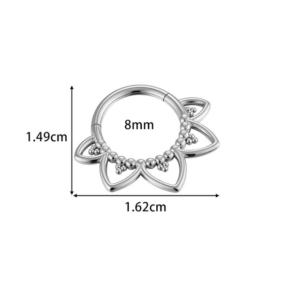 Wholesale Stainless Steel Geometric Tassel Ring And Earrings Jewelry Electroplated For Unisex Piercing