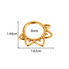 Wholesale Stainless Steel Geometric Tassel Ring And Earrings Jewelry Electroplated For Unisex Piercing