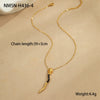 Wholesale Stainless Steel Geometric Tassel Snake Cobra Pendant Earrings Necklace With Electroplating For Women