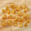 Wholesale Stainless Steel Geometric Textured Stud Earrings For Women With Electroplating