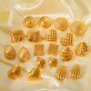 Wholesale Stainless Steel Geometric Textured Stud Earrings For Women With Electroplating