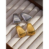 Wholesale Stainless Steel Geometric Trapezoidal Electroplated Women's Earrings