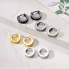 Wholesale Stainless Steel Geometric Tricyclic Men's Ear Ring Electroplated Fashion Jewelry