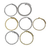 Wholesale Stainless Steel Geometric Twist Chain Bracelet 7Piece Set Electroplated Unisex