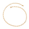 Wholesale Stainless Steel Geometric Twist Cross Chain Necklace With Electroplating For Women