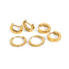 Wholesale Stainless Steel Geometric Twist Earrings With Electroplating For Women