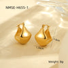 Wholesale Stainless Steel Geometric Twisted Cshaped Irregular Earrings For Women Electroplated Minimalist Fashion Ornaments