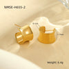 Wholesale Stainless Steel Geometric Twisted Cshaped Irregular Earrings For Women Electroplated Minimalist Fashion Ornaments