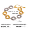 Wholesale Stainless Steel Geometric Two Circle Pendant Earrings With Gold And Silver Color Matching And Electroplating Original Design For Women