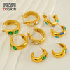 Wholesale 316L Stainless Steel Geometric Ushape Electroplated Retro Light Luxury Simple Fashion Women's Earrings