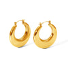 Wholesale Stainless Steel Geometric Ushaped Electroplated Earrings For Women