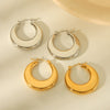 Wholesale Stainless Steel Geometric Ushaped Electroplated Earrings For Women
