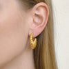 Wholesale Stainless Steel Geometric Ushaped 18K Gold Plated Earrings For Women