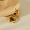 Wholesale Stainless Steel Geometric Water Drop Earrings Electroplated For Women