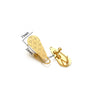 Wholesale Stainless Steel Geometric Water Drop Painting Ear Clip Jewelry