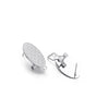 Wholesale Stainless Steel Geometric Water Drop Painting Ear Clip Jewelry