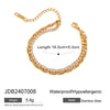 Wholesale Stainless Steel Geometric Water Drop Pendant Necklace With Electroplating For Women
