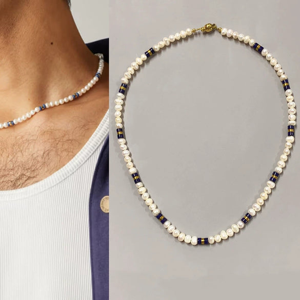 Wholesale Stainless Steel Geometric Water Wave Chain Women's Minimalist Electroplated Clavicle Necklace