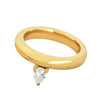 Wholesale Stainless Steel Geometric Wiredrawing Electroplated Ring Unisex Retro Niche Highend Light Luxury Allmatch