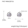 Wholesale 316L Stainless Steel Geometric Zircon Earrings For Women With Electroplating Light Luxury Niche Fashion
