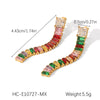 Wholesale Stainless Steel Geometric Zircon Earrings For Women