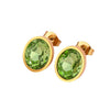 Wholesale Stainless Steel Geometric Zircon Earrings 18K Goldplated For Women