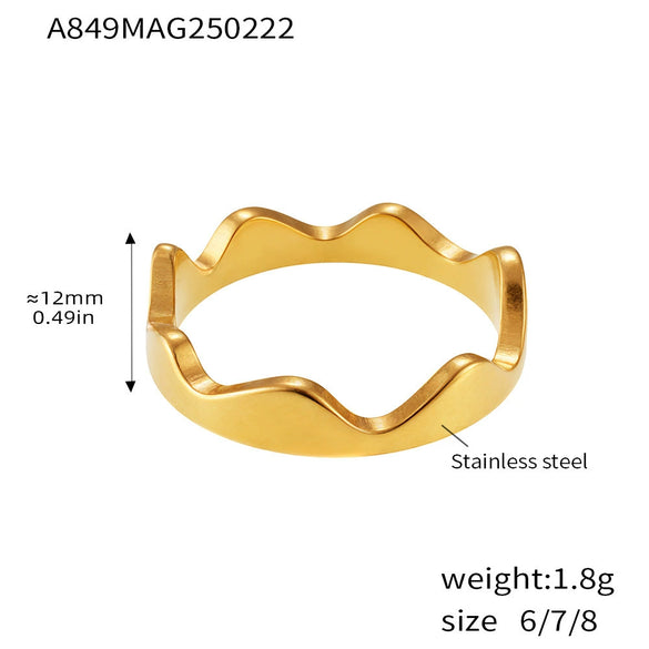 Wholesale 316L Stainless Steel Geometric Zircon Inlaid Irregular Shaped Clavicle Necklace Jewelry With Electroplating Treatment For Women