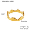 Wholesale 316L Stainless Steel Geometric Zircon Inlaid Irregular Shaped Clavicle Necklace Jewelry With Electroplating Treatment For Women