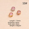 Wholesale Stainless Steel Glossy Geometric Beads Electroplated Diy Jewelry Accessories Necklace For December Birthday Stone