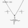 Wholesale Stainless Steel Gold Earrings Necklace Set With Bear Pattern Pendants And Ochain Electroplated With Letters Numbers Text Design