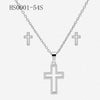 Wholesale Stainless Steel Gold Earrings Necklace Set With Bear Pattern Pendants And Ochain Electroplated With Letters Numbers Text Design
