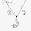 Wholesale Stainless Steel Gold Earrings Necklace Set With Bear Pattern Pendants And Ochain Electroplated With Letters Numbers Text Design